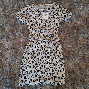 NWT Diane Von Furstenberg black & white dress